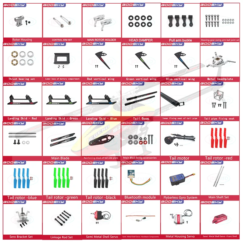 Rc Helicopter Bag - GOOSKY S2 Helicopter Spare Parts Main