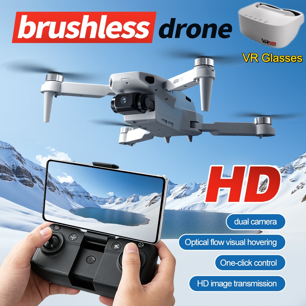 Rc Helicopter Electric - VR Glasses RC Drone Brushless Motor