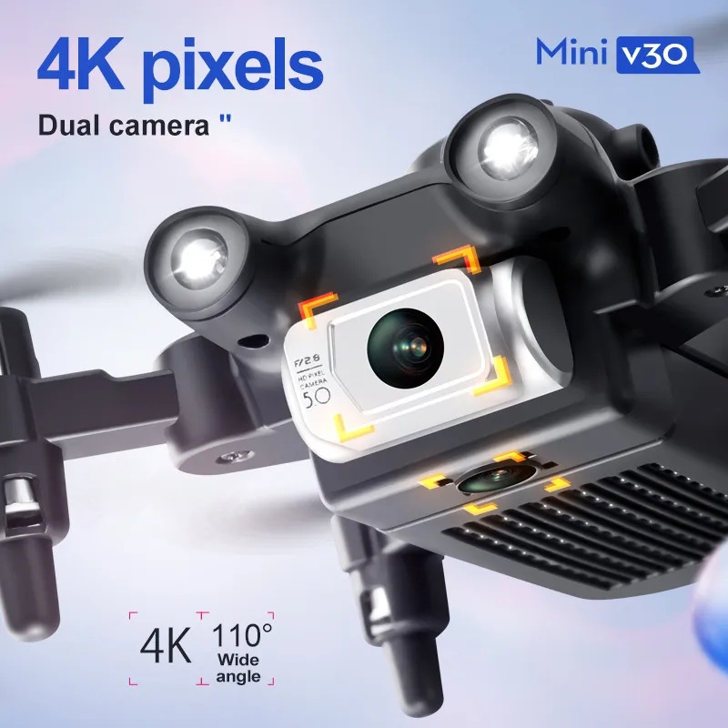 Mini V30 WiFi  With 4K HD Dual - Rc Helicopter Electric 评论和价格