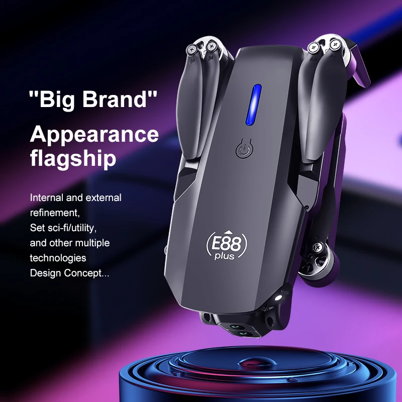 New E88 Plus Quadcopter Drone: - Rc Helicopter Case 评论和价格