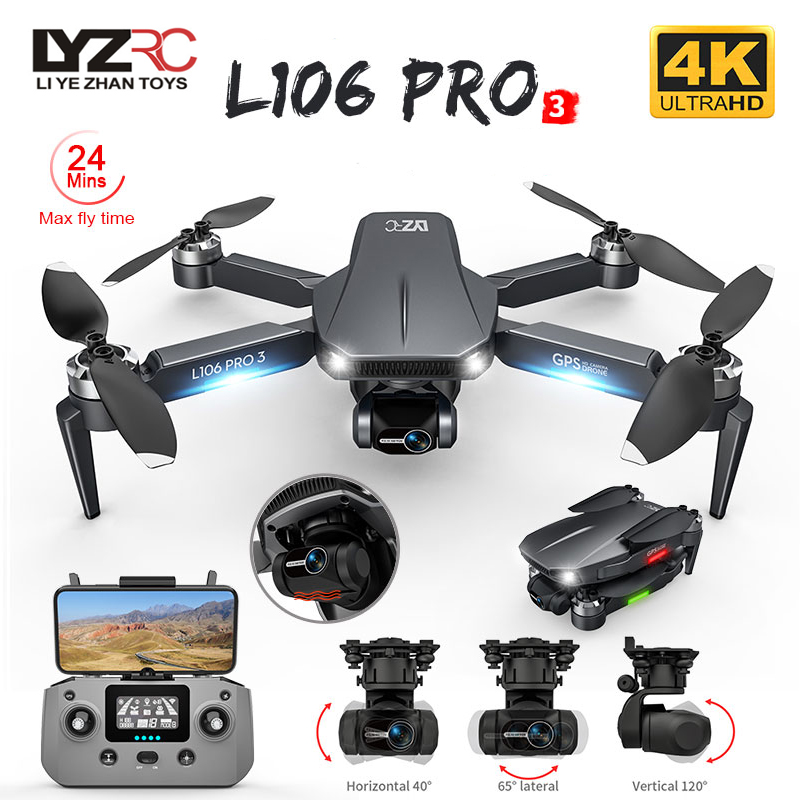 L106 Pro 3 Drone 5G WIFI FPV F - Rc Helicopter Electric 评论和价格